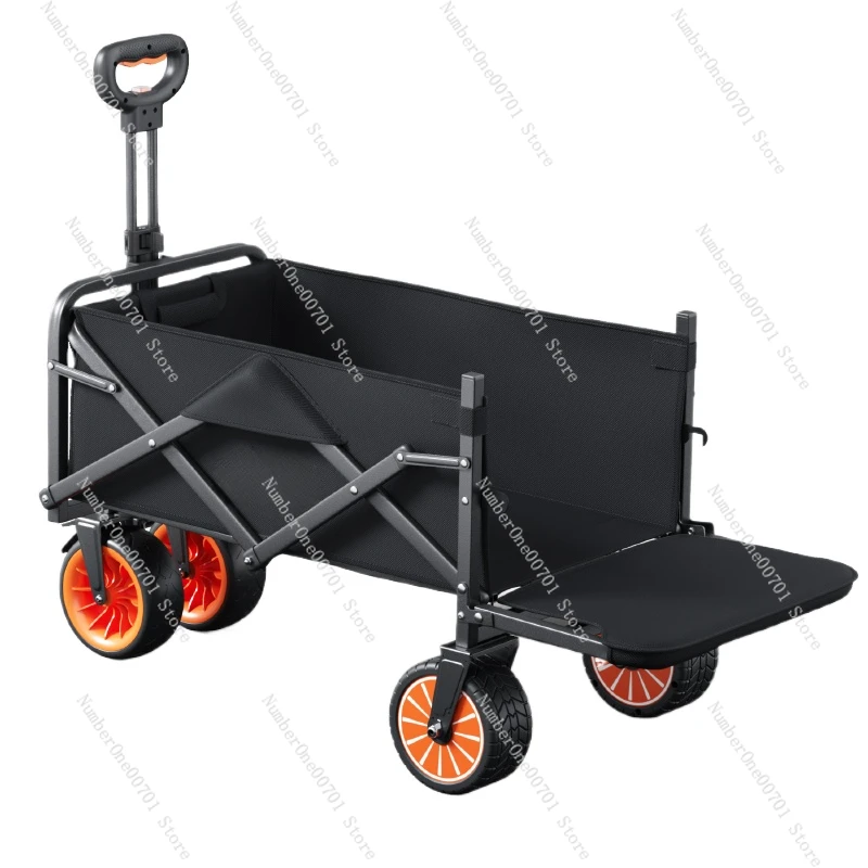 Outdoor Power Recliner - รถเข็นแคมป์ปิ้งไฟฟ้า, รถพ่วงพับได้สำหรับกิจกรรมกลางแจ้ง พร้อมระบบช่วยแรงและฟังก์ชันปรับเอน
