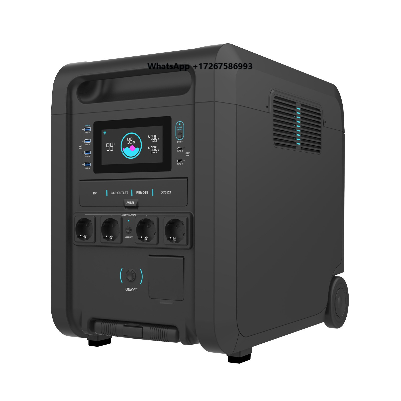 Outdoor Power Station - สถานีพลังงานแบบพกพา 5000 วัตต์ เครื่องกำเนิดพลังงานแสงอาทิตย์ 4200 วัตต์