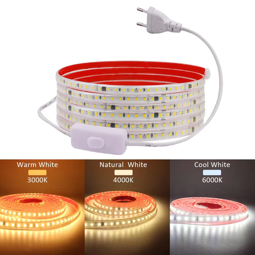Outdoor Power Strip Weatherproof - 220V IP68 กันน้ํา 120 LEDs/m LED