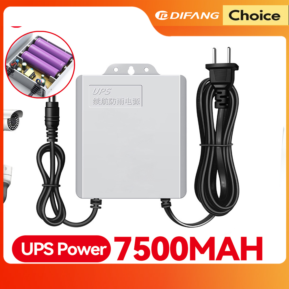 Outdoor Power Adapter Wyze - DIFANG 7500mAH UPS แบตเตอรี่อะแดปเตอร์สําหรับกล้องกันน้ําแบตเตอรี่สํารอง UPS กล้อง