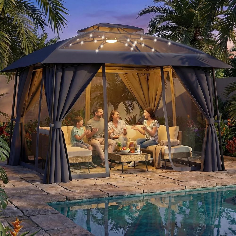 ศาลาพักผ่อนกลางแจ้งรุ่น 1012 พ - Outdoor Power For Gazebo บทวิจารณ์และราคา