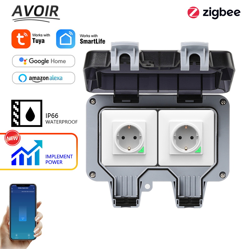 Avoir Tuya Zigbee ซ็อกเก็ตไฟฟ้ - Outdoor Usb Power Strip บทวิจารณ์และราคา
